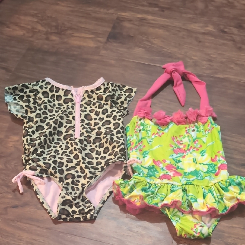 Leopard and Floral Kids One Piece Set